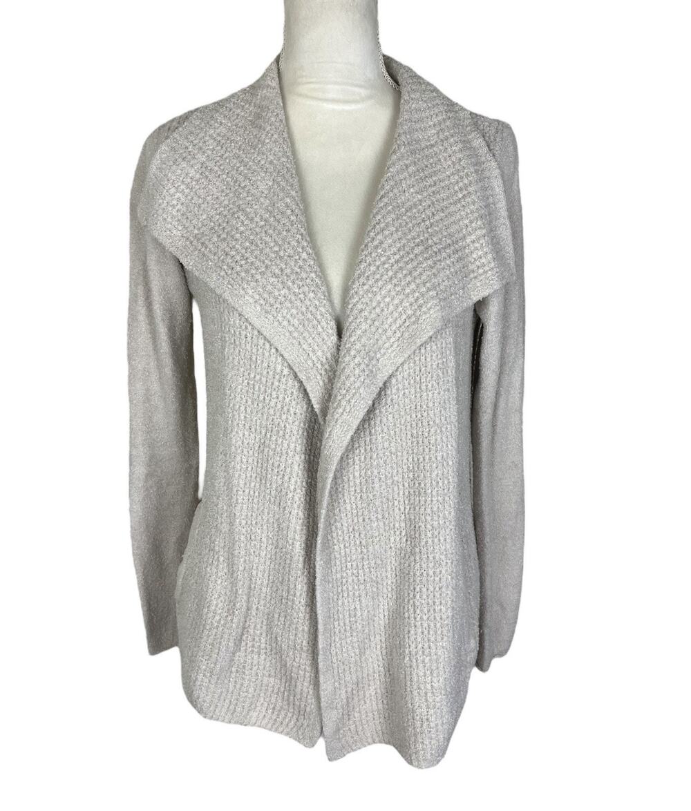 Barefoot Dreams Cozy Chic Lite Waffle Knit Cardigan Sweater Oatmeal Size Small